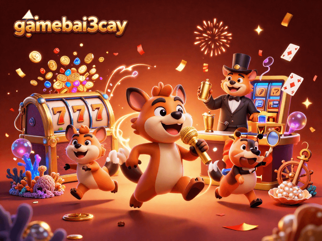 Experience fun at gamebai3cay with hyenas entertaining in a dynamic casino club.