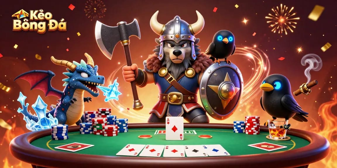 Win big at Kèo Bóng Đá with dynamic card battles, fierce characters, and thrilling poker action!