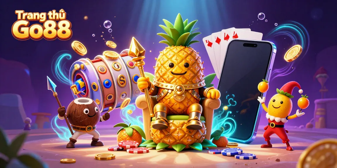 Engage in thrilling gameplay at Trang chủ Go88 with dynamic spinning reels and colorful casino decorations.
