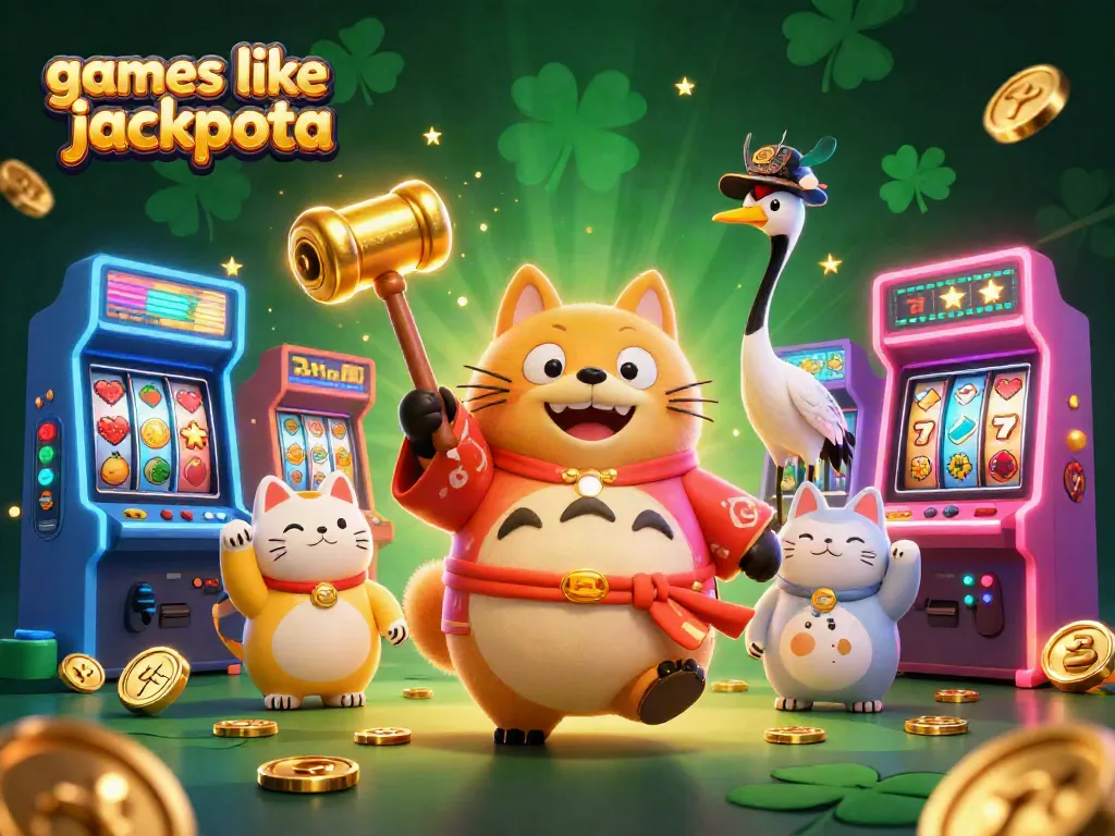 Play exciting games like jackpota with vibrant characters and colorful arcade elements.