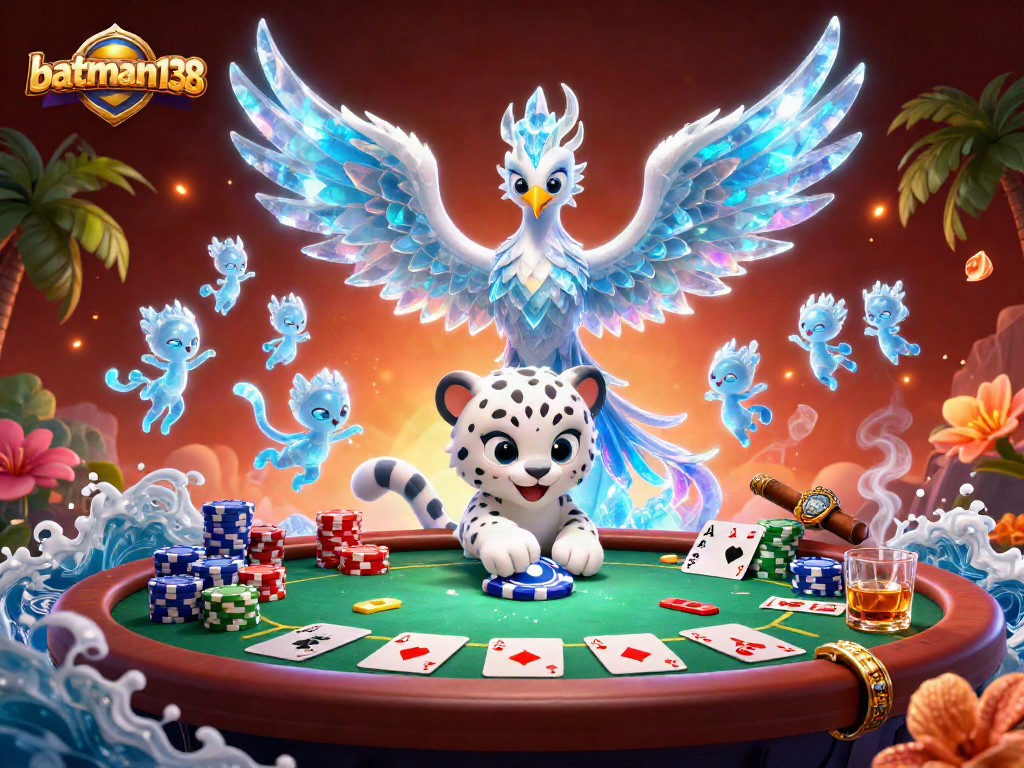 Experience vibrant gaming action with batman138 in a rich casino scene featuring dynamic poker elements.