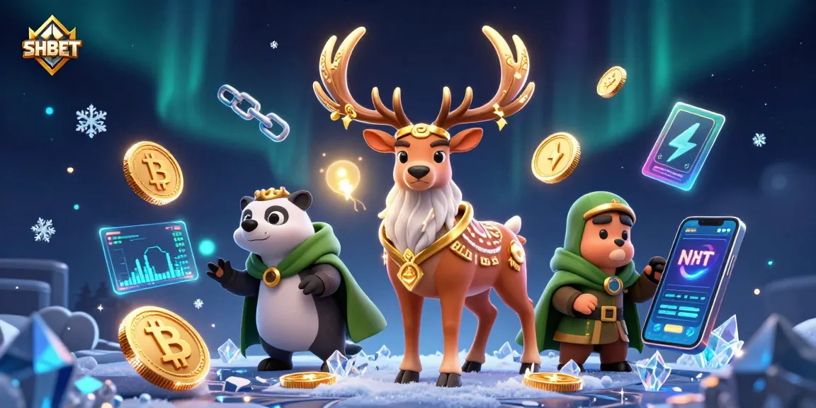 Experience thrilling games at SHBET with a mystical druid and glowing coins in a vibrant casino scene.