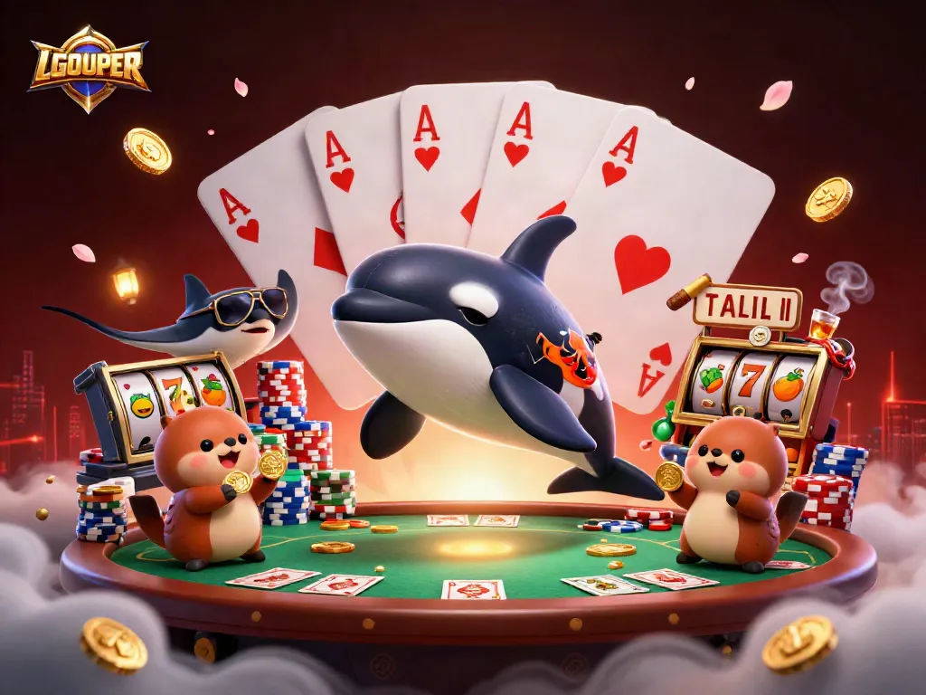 Engage with LGOSUPER’s thrilling casino experience alongside vibrant characters and dynamic gaming elements.