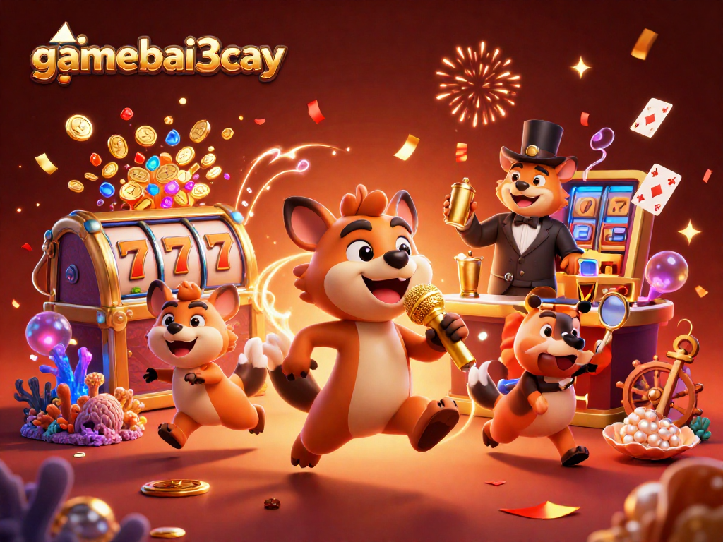 Experience fun at gamebai3cay with hyenas entertaining in a dynamic casino club.