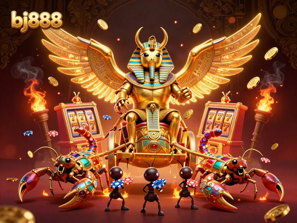 Play exciting games at bj888 with our thrilling casino characters and vibrant slot machine visuals.