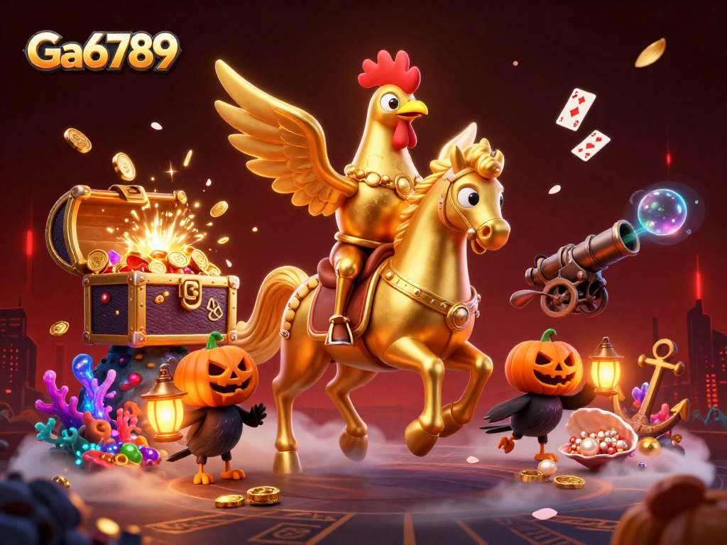 Engage with Ga6789 in an exciting midnight casino adventure featuring vibrant gaming elements.