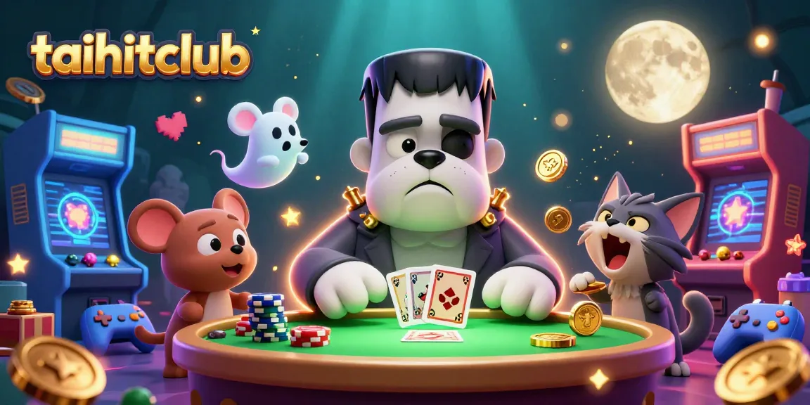 Experience winning strategies with taihitclub through a thrilling 3D casino scene featuring unique characters and game elements.