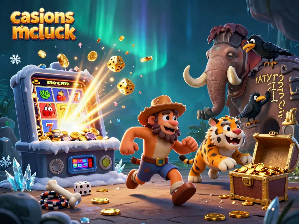 Experience thrilling gameplay in casinos like McLuck, featuring vibrant slots and festive scenes.