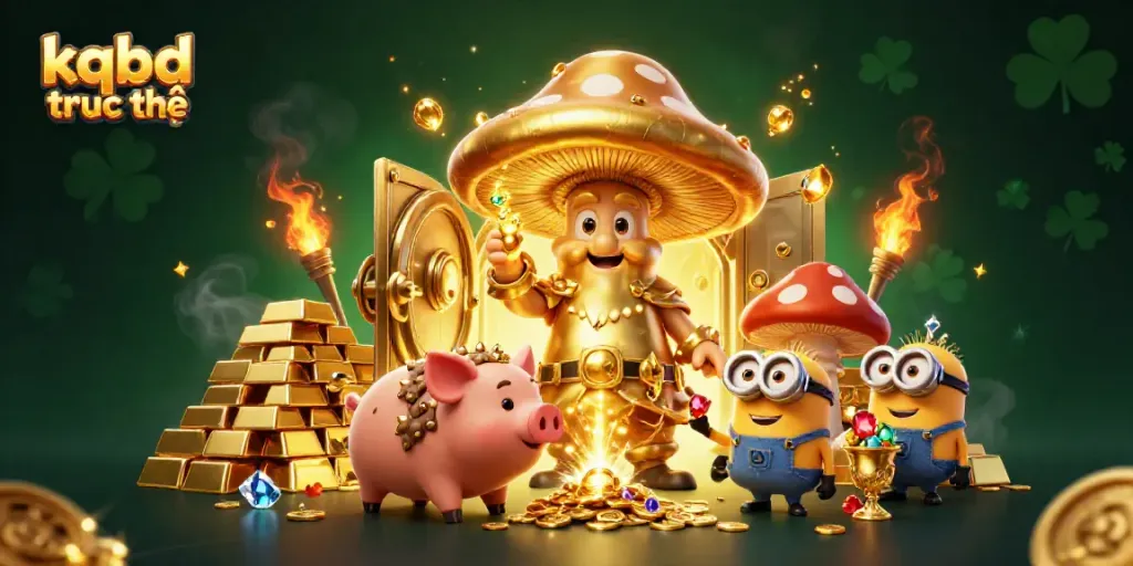 Engage with kqbd truc tiếp visualization featuring treasure and magical elements in a dynamic casino environment.