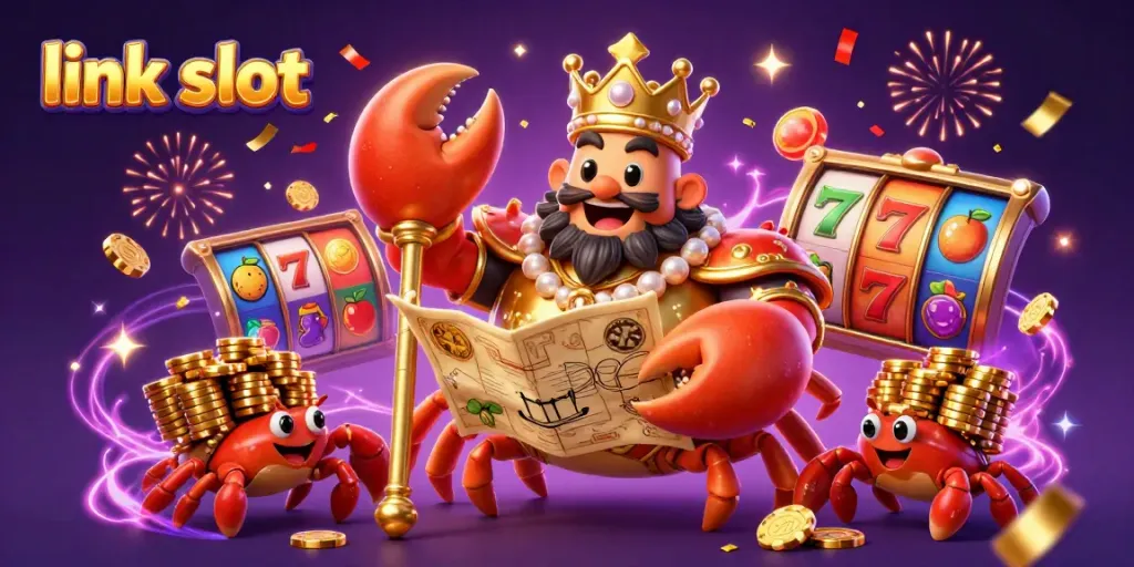Engage with the latest link slot characters and exciting gameplay elements in a vibrant casino scene.