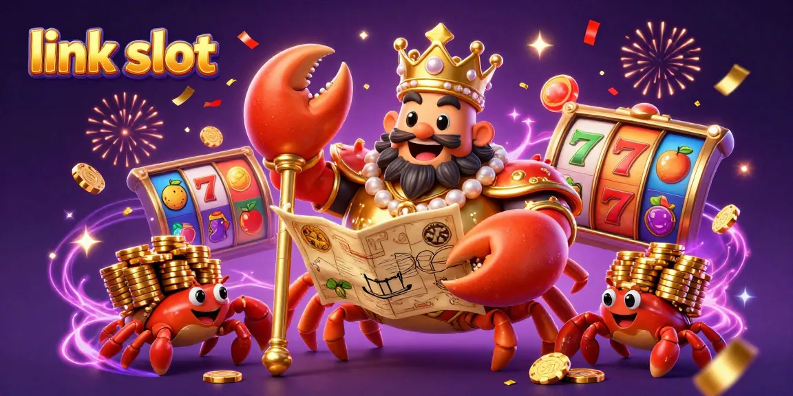 Engage with the latest link slot characters and exciting gameplay elements in a vibrant casino scene.