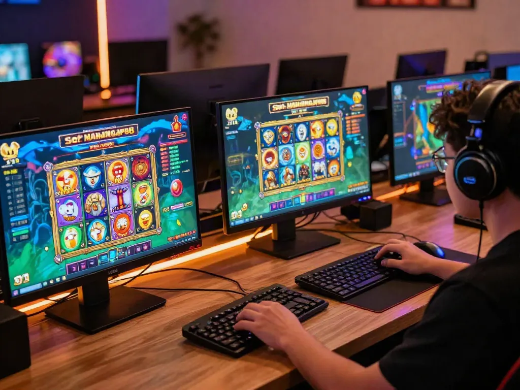 Exciting gaming experience at Slot MAHJONGJP88 with vibrant graphics and engaging atmosphere