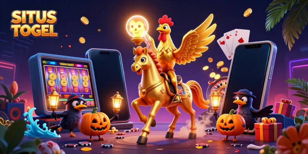 Gambarlah SITUS TOGEL yang menarik dengan karakter taruhan yang dinamis dan elemen kasino.