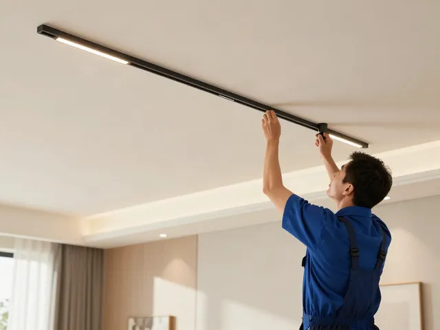 Instalare profesionistă a sistemului de iluminat pe sina magnetică, un serviciu de încredere în comunitate.